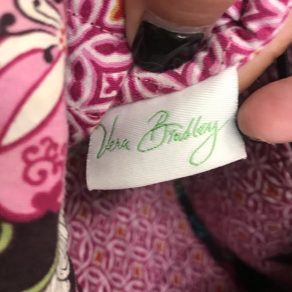 Vera Bradley flower print purse with matching wallet - Picture 6 of 8